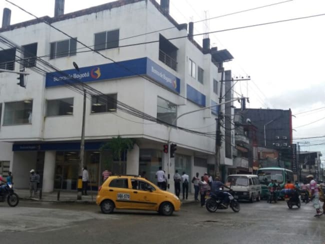 Ladrones hurtan 35 millones en una sede del banco de Bogotá en Chocó