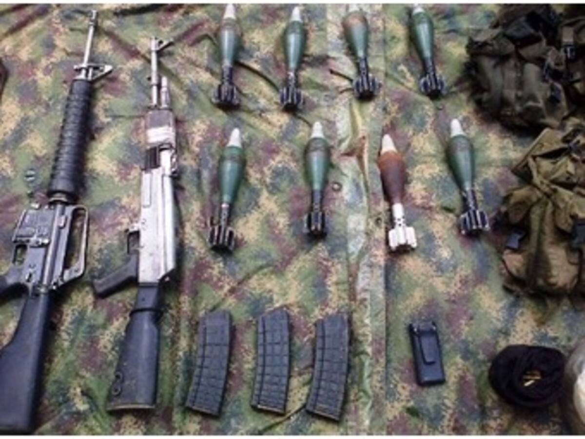 Incautan armamento de largo alcance de banda criminal en Guaviare