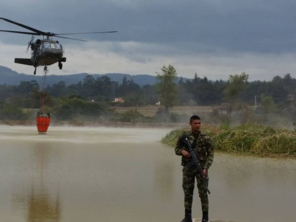 En un 80 % está controlado el incendio forestal de Villa de Leyva