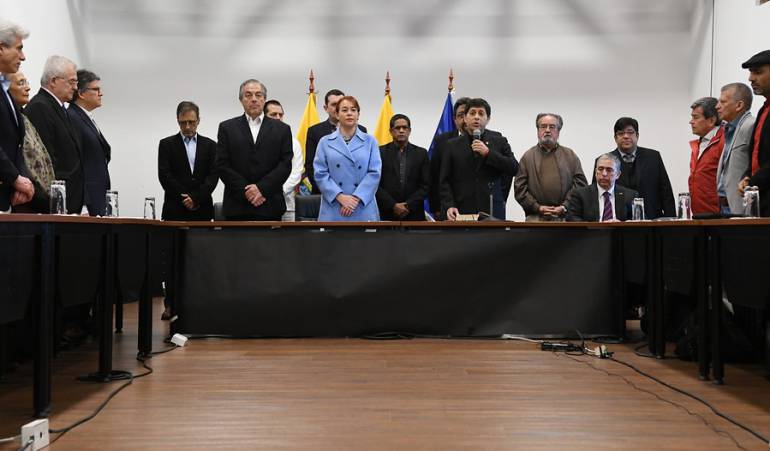 Mesa negociadora con el Eln