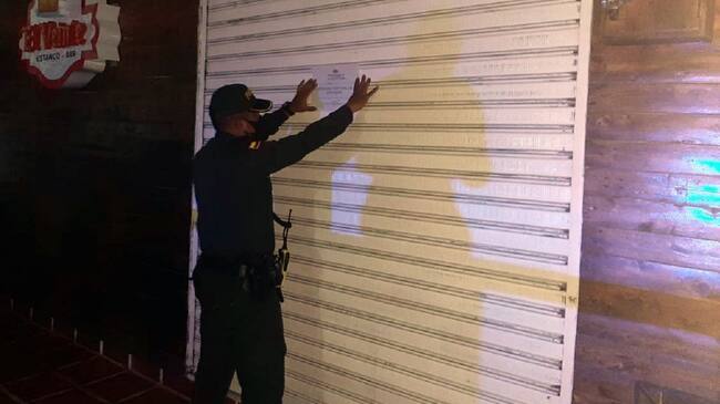 La Policía y la Alcaldía continuarán realizando operativos a establecimientos para garantizar el cumplimiento de la medida