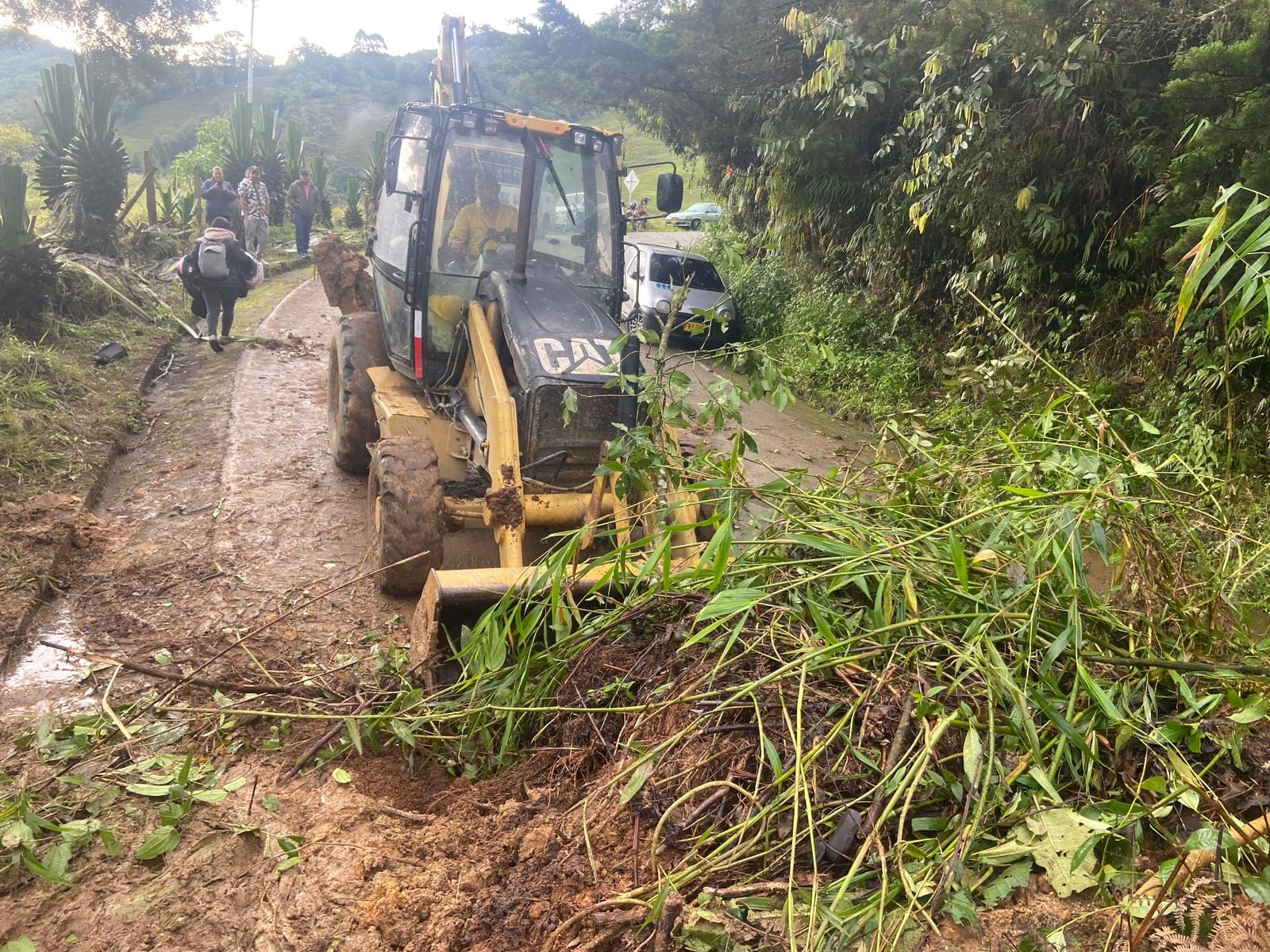 Deslizamiento vía Pácora- Salamina (sector El Recreo)