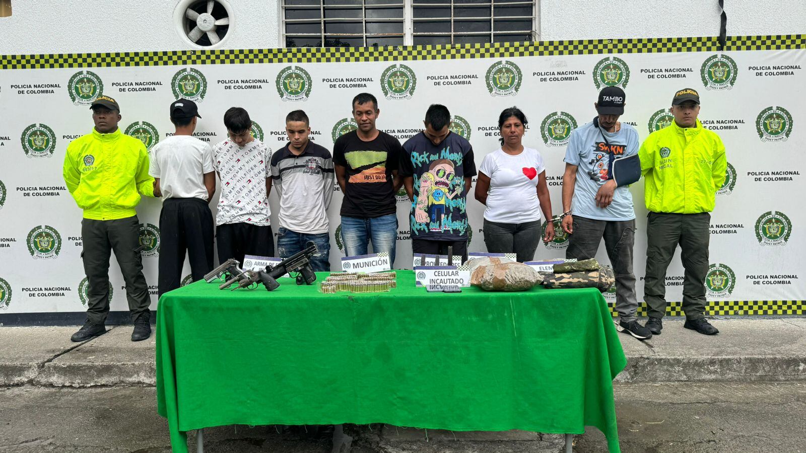 Captura de presuntos miembros del Clan del Golfo en Valle - Policía Nacional