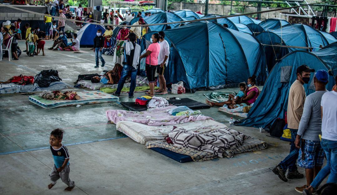 Desplazados por el conflicto en Apure