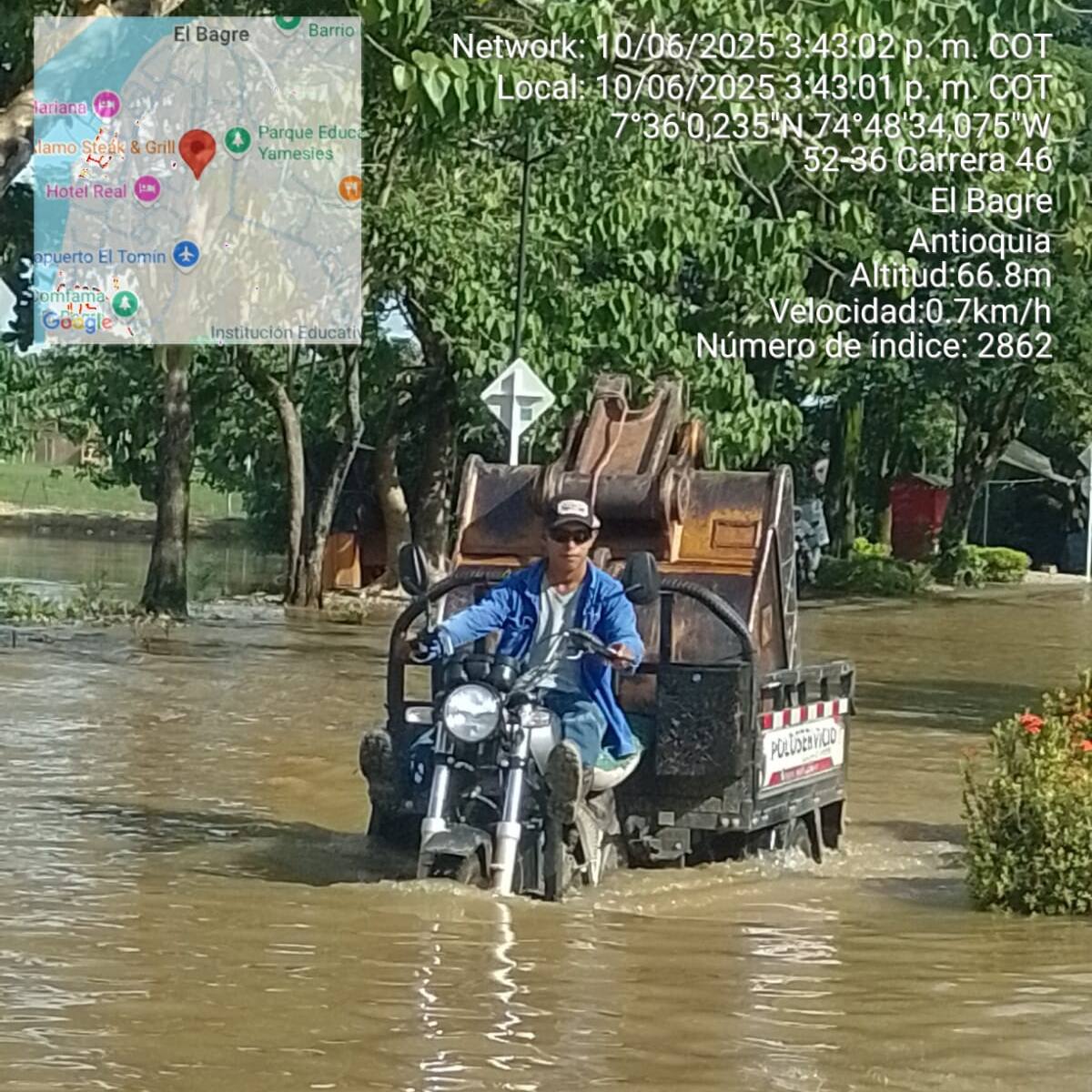 Se elevan a 400 las familias afectadas por inundaciones en El Bagre