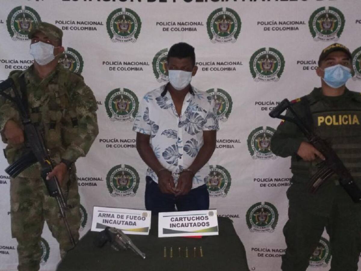 Por presunto porte ilegal de armas capturaron a hombre en Hatillo de Loba