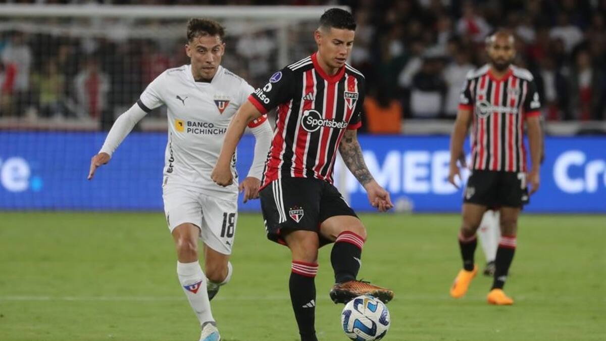 Sao Paulo pierde por la mínima en Quito: James Rodríguez se estrena en la Sudamericana