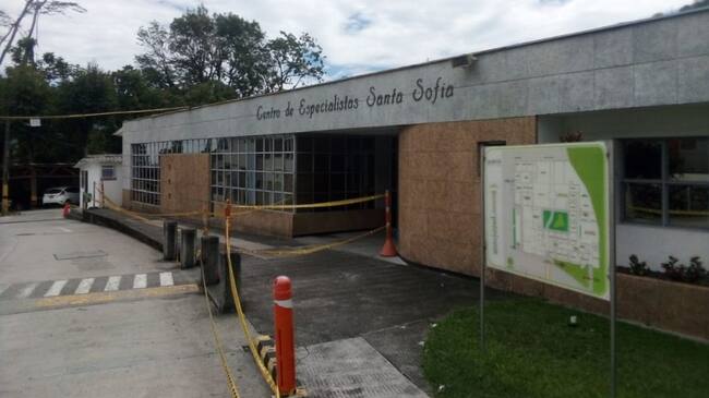 Sala COVID del Hospital Departamental Santa Sofía