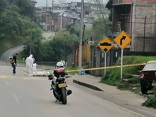 Accidente en vías de Manizales, dejó una persona muerta. Crédito: Alcaldía de Manizales.