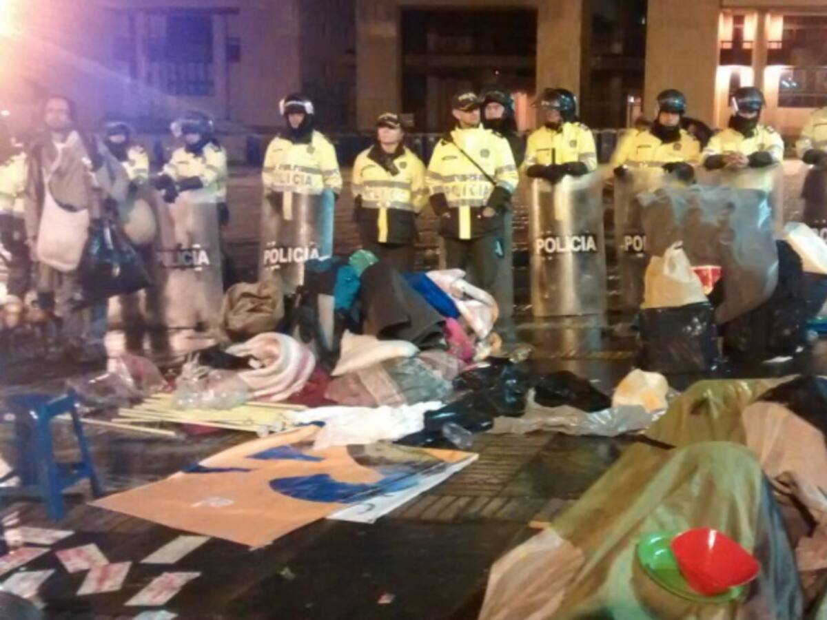 Desalojo se acordó con organizadores del campamento por la paz: Alcaldía