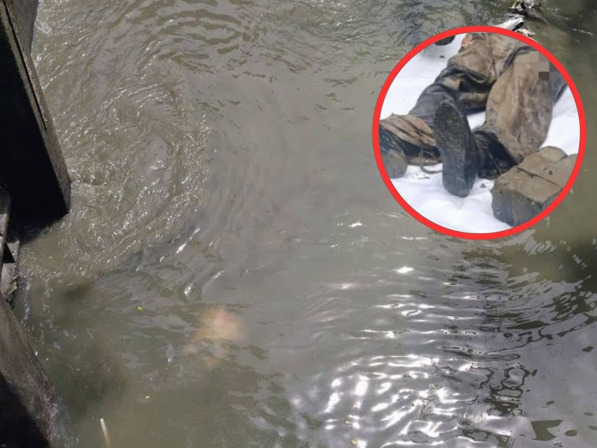 Macabro hallazgo en Ibagué: hombre fue encontrado atado a bloques de cemento en un canal de agua