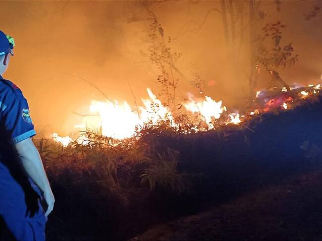 El 95 % de los incendios forestales son causados por acciones humanas. Foto Gobernación del Huila.