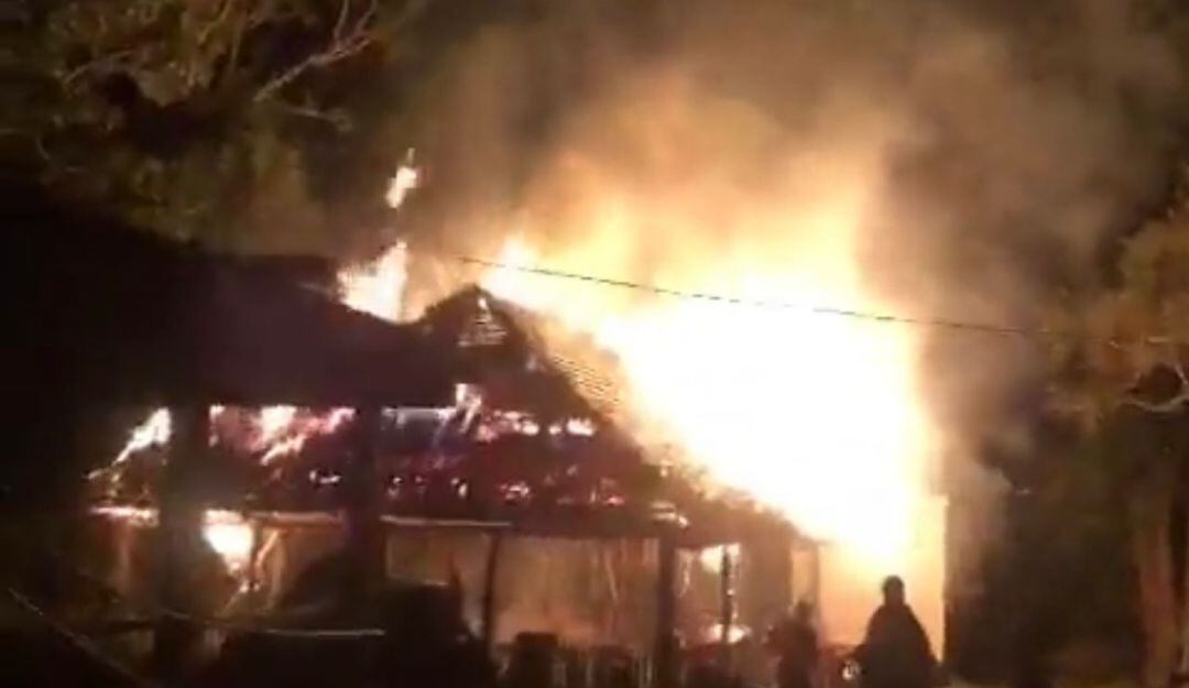 Incendio en Resguardo de Canoas