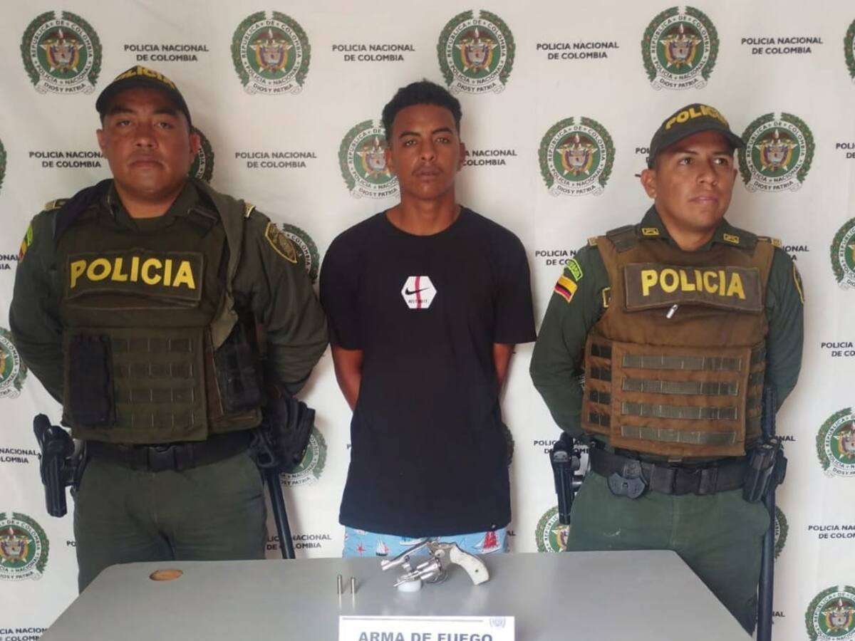 Cayó alias ‘Huesito’ portando un arma de fuego en Arjona, Bolívar