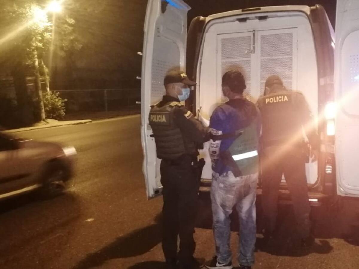Capturaron a presunto delincuente tras robar a una pareja en Cartagena