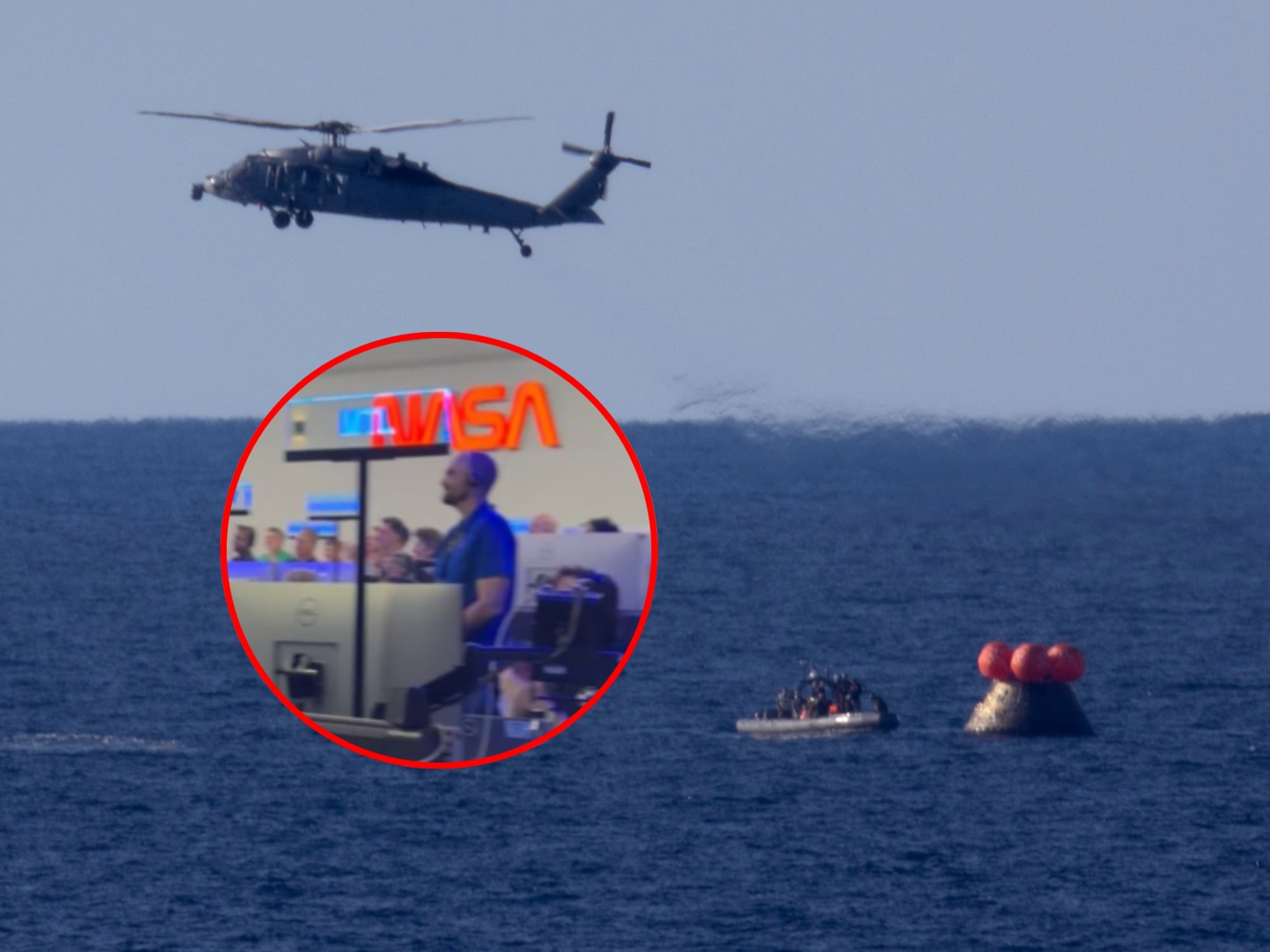 Amerizaje de la cápsula Orión de la Misión Artemis 2. Fotos: (Foto de la NASA / GETTY IMAGES NORTH AMERICA / Getty Images vía AFP)