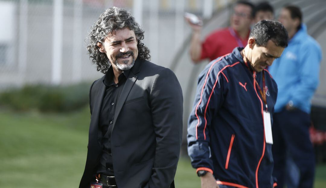 Leonel Álvarez con el Independiente Medellín en 2016