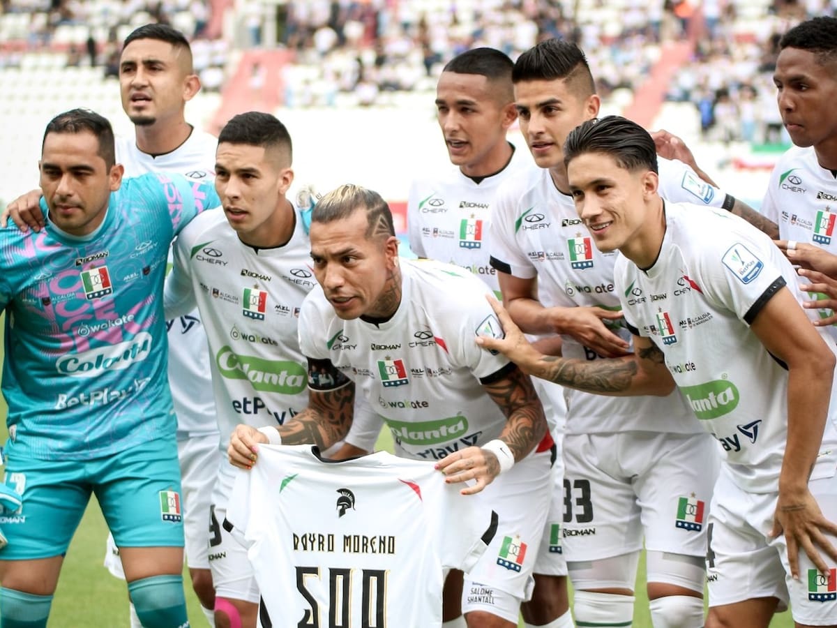Once Caldas celebra el partido 500 de Dayro Moreno con triunfo ante Fortaleza