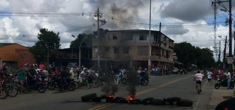 Cierre de minas provoca protestas en Tarazá.