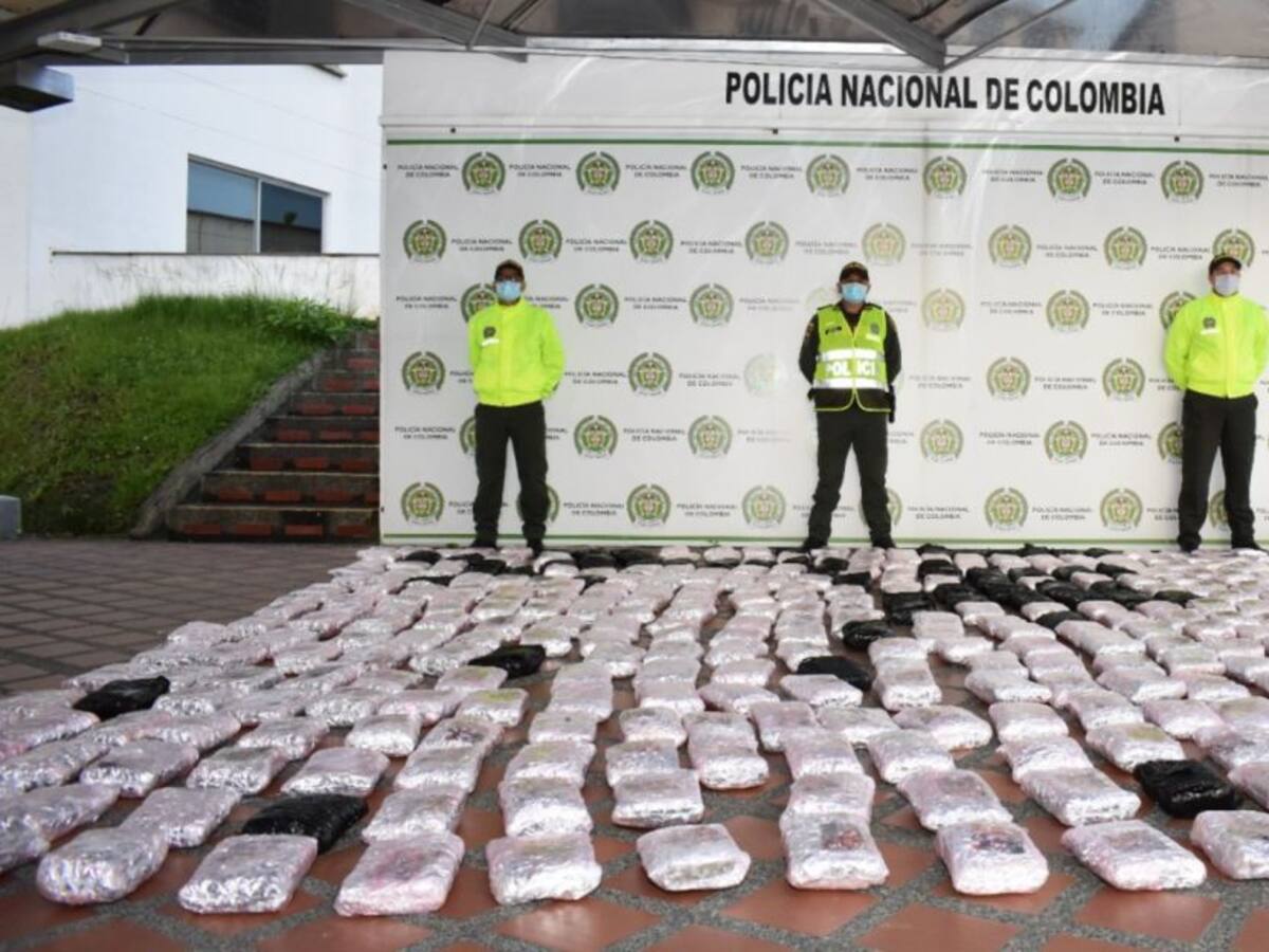 Incautan cargamento de más de 200 kg de marihuana en Dosquebradas