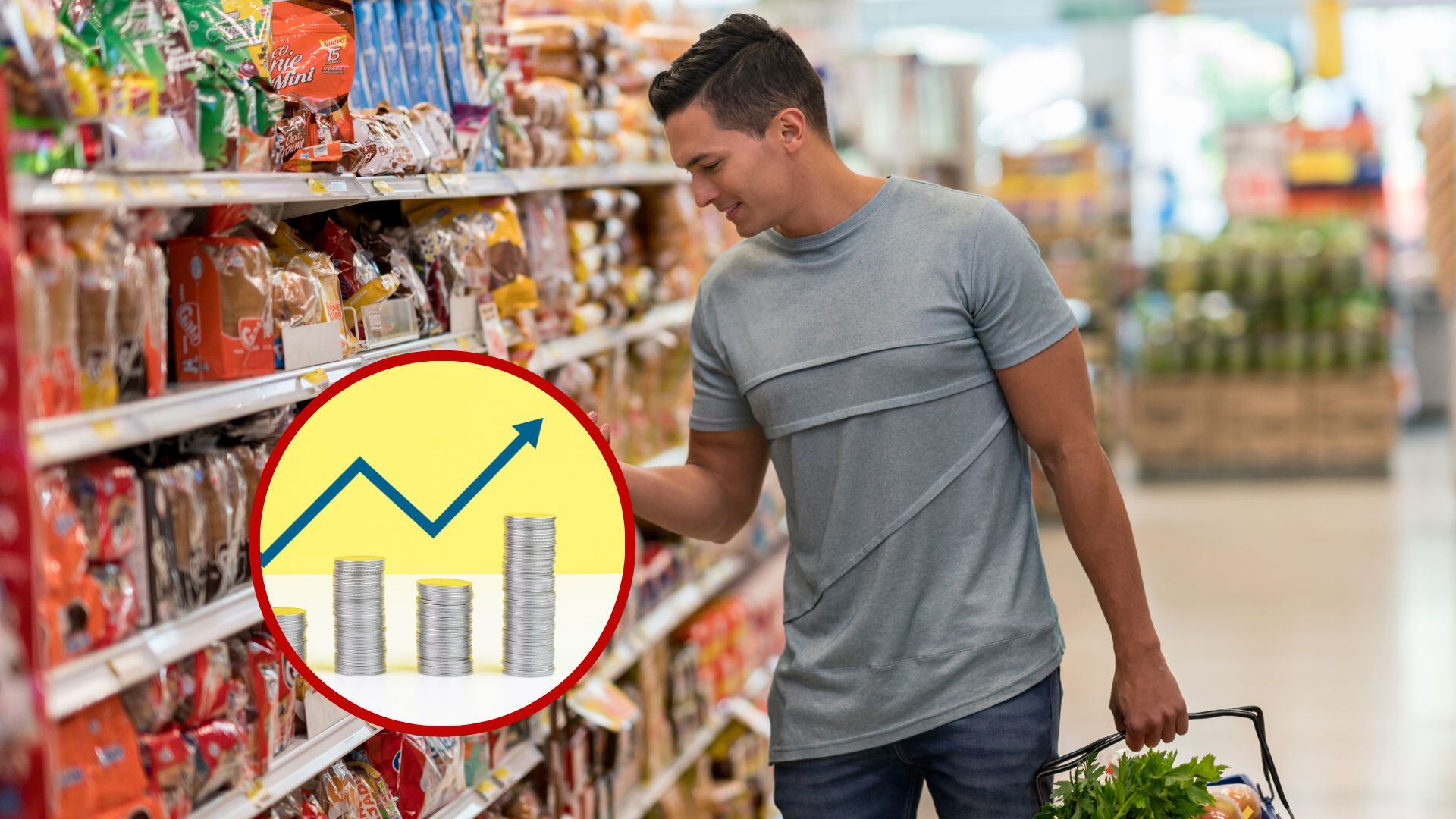Persona en el supermercado. Fotos: Getty Images.