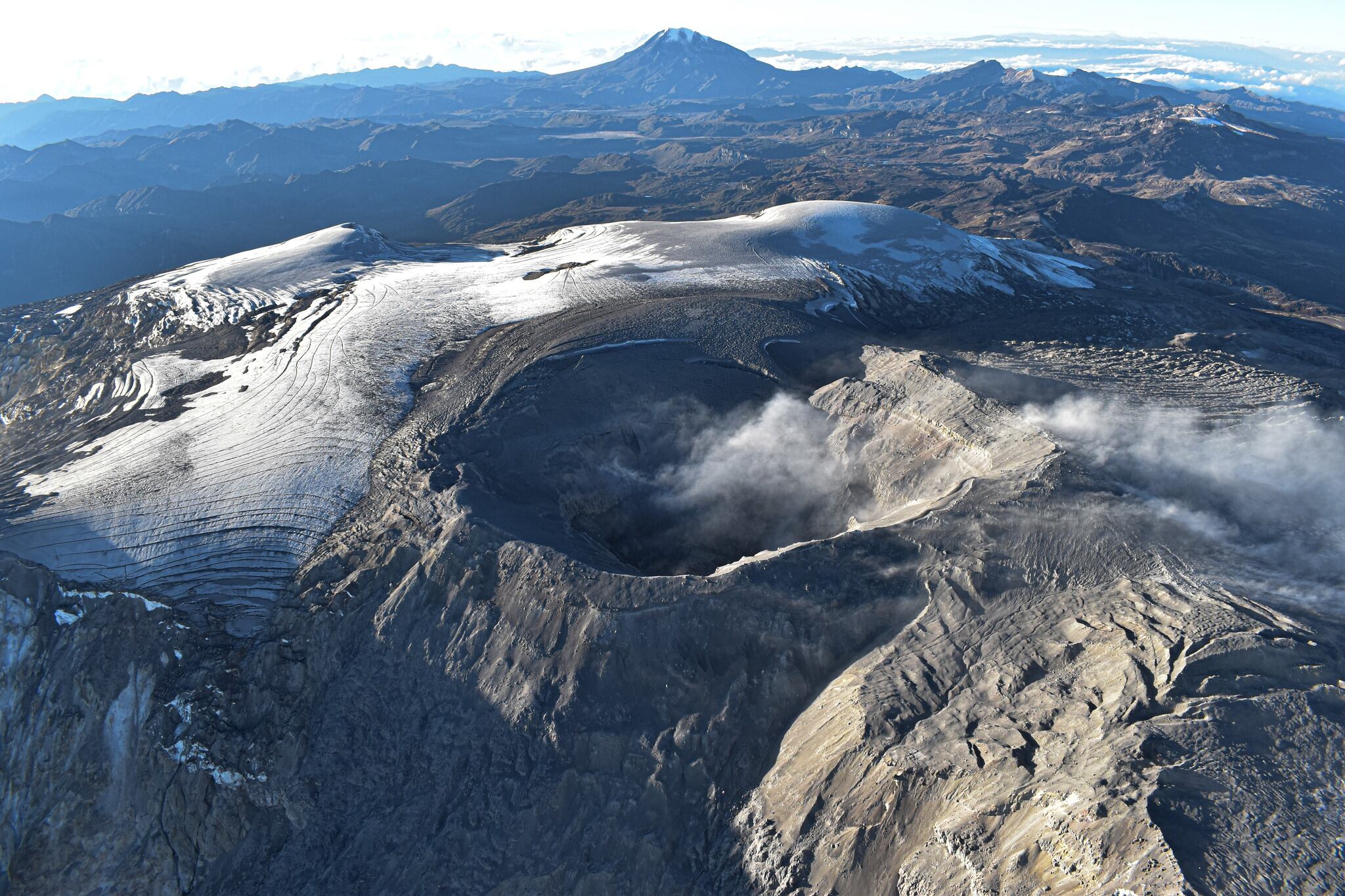 Volcán Nevado del Ruíz. Foto Cortesía SGC
