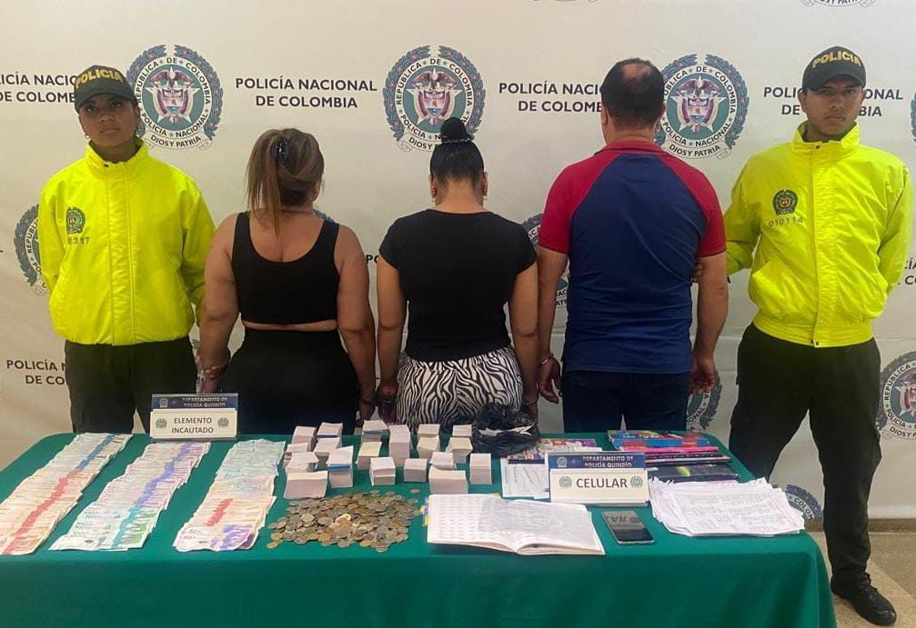 Operativo contra el chance ilegal en Armenia. Foto: Cortesía Policía