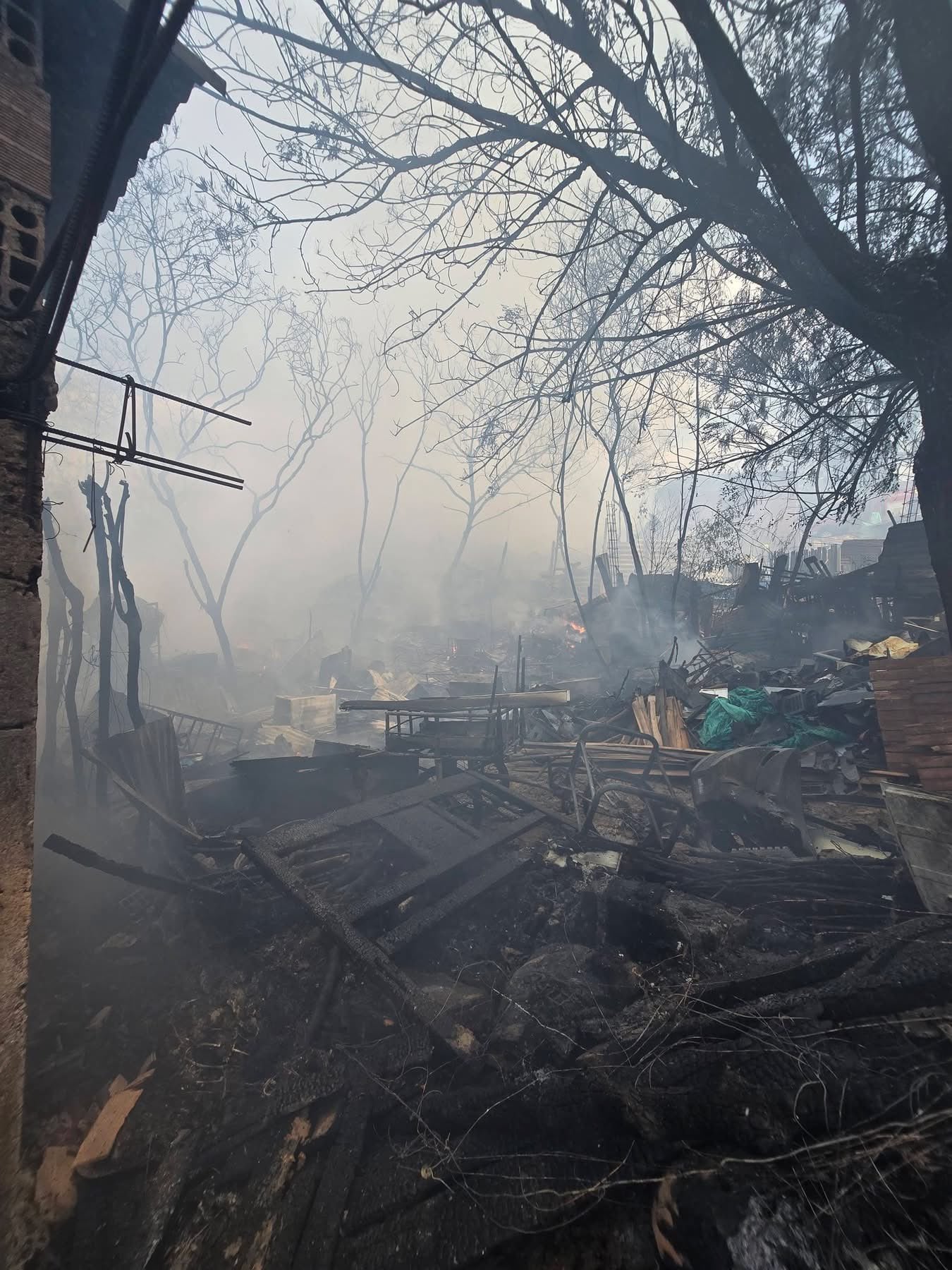 Ocho familias afectadas por incendio en el barrio Las Cumbres de Cúcuta. / Foto: Samir Contreras.