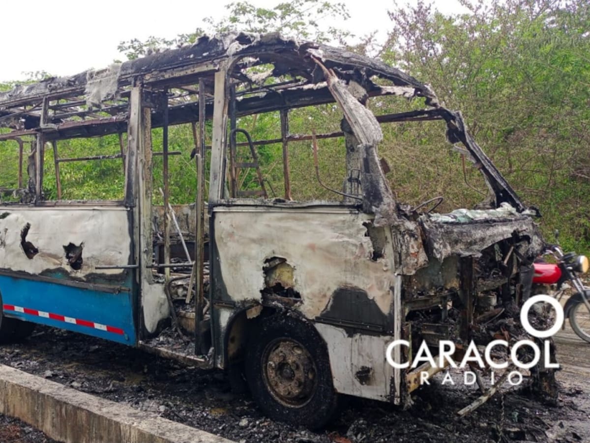 Un bus fue quemado en Caribe Verde de Barranquilla