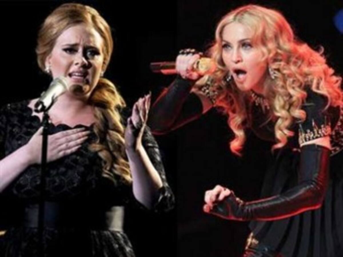 Madonna sale en defensa de su colega Adele ante críticas de diseñador