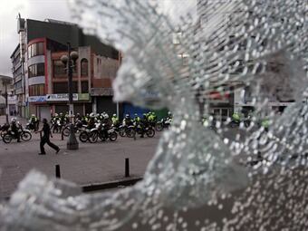 Bogotá sufre el paro agrario. Foto: Colprensa.