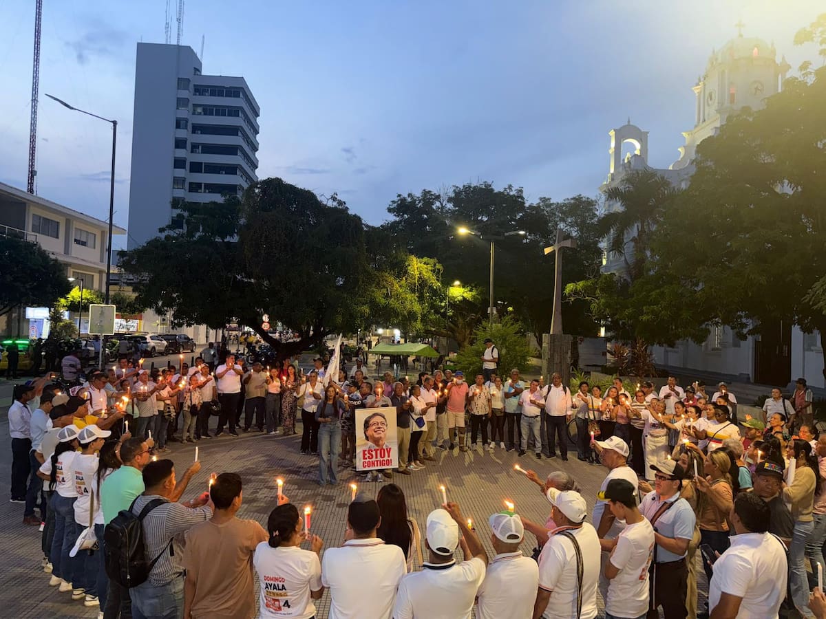 Jornada de protesta transcurrió con normalidad y finalizó con una ‘velatón’ en Montería