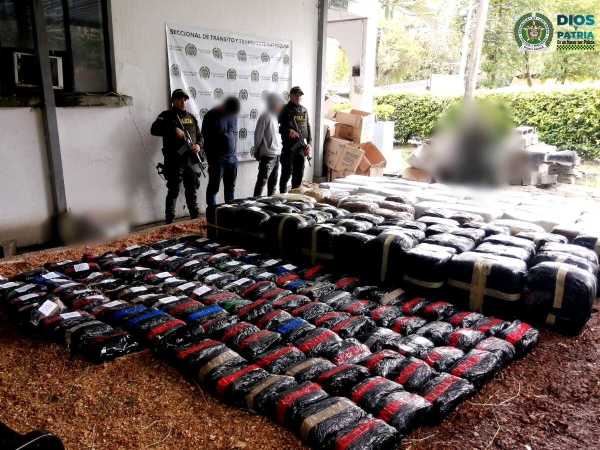 Cayó una tonelada de marihuana en el Suroeste de Antioquia