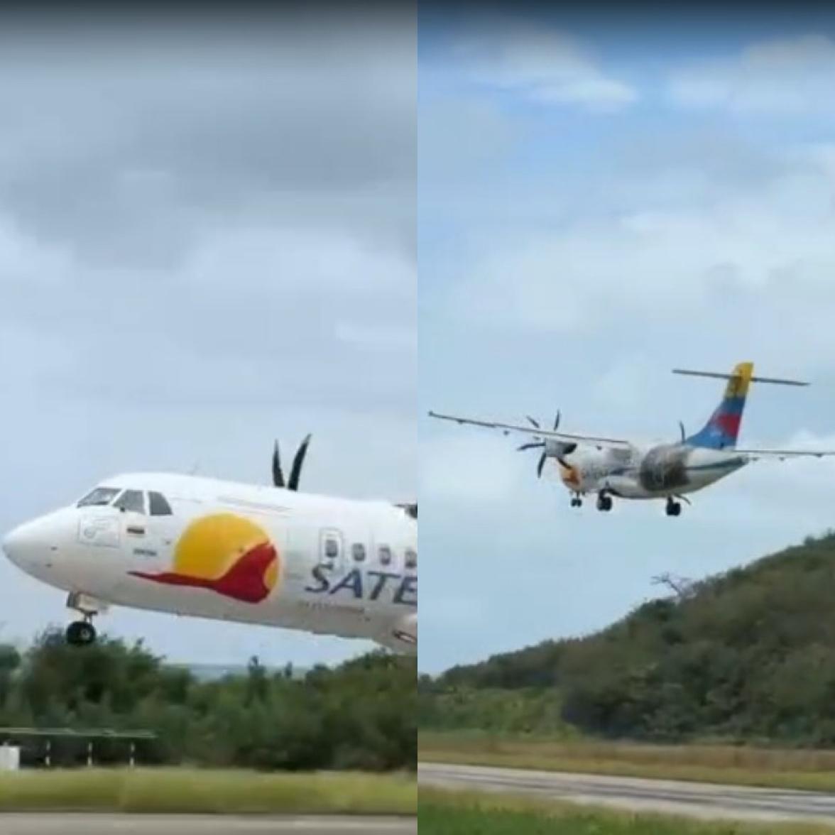 Vuelo de Satena en Providencia