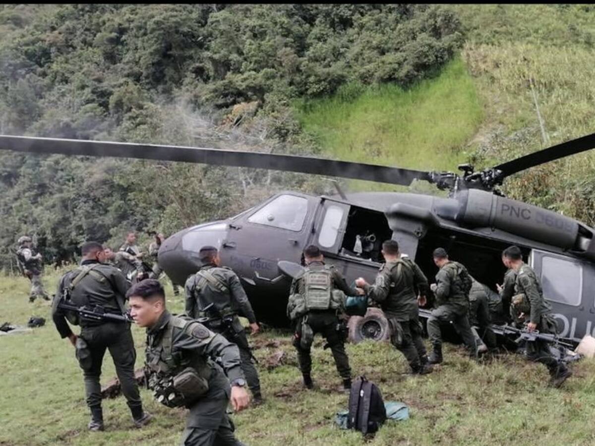 Helicóptero de la Policía se accidentó en Ituango