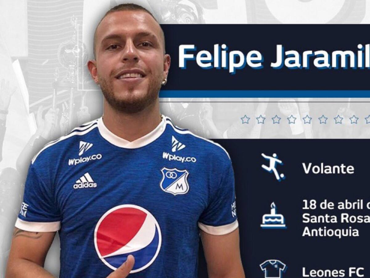Millonarios oficializó a Felipe Jaramillo como su primer refuerzo para 2019