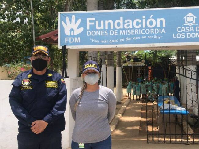 Comunidades reciben ayudas humanitarias en Turbaco, Bolívar