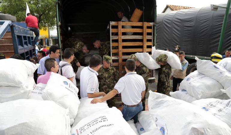 Donaciones para los habitantes del Catatumbo.