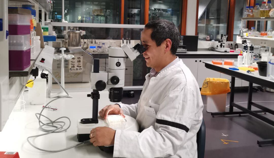 Doctor José Luis Lozano en Universidad de Wageningen, Holanda.