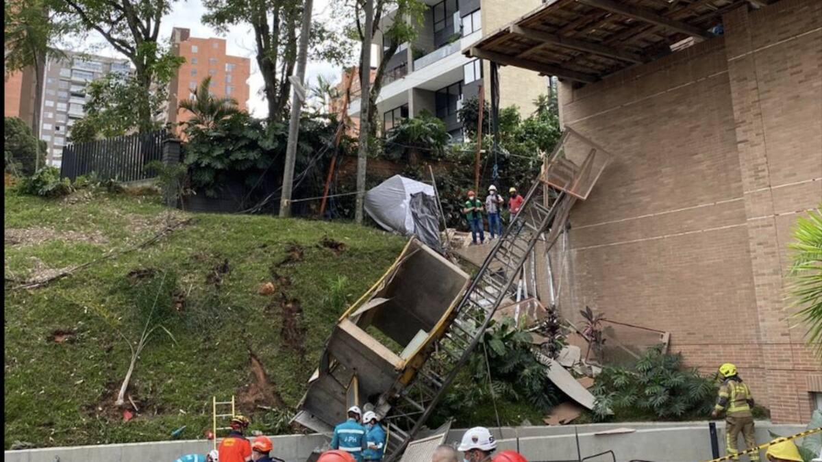Por el desprendimiento de un ascensor de carga un hombre murió en Medellín
