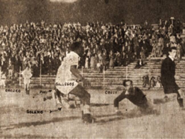 El gol del árbitro Mr Pounder en 1950