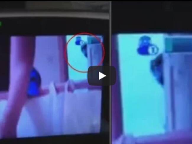 Terrorífico video fue captado por un monitor en la habitación de un bebé