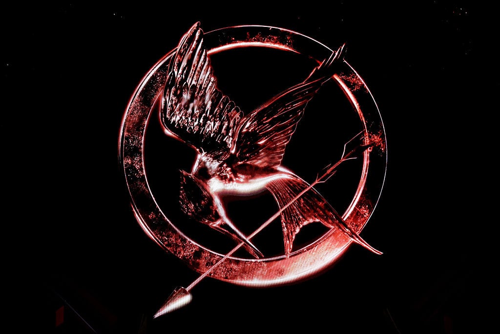 LONDON, ENGLAND - NOVEMBER 11: A general view of the stage decoration during a photocall for "The Hunger Games: On Stage" at the Troubadour Canary Wharf Theatre on November 11, 2025 in London, England. (Photo by Kate Green/Getty Images)