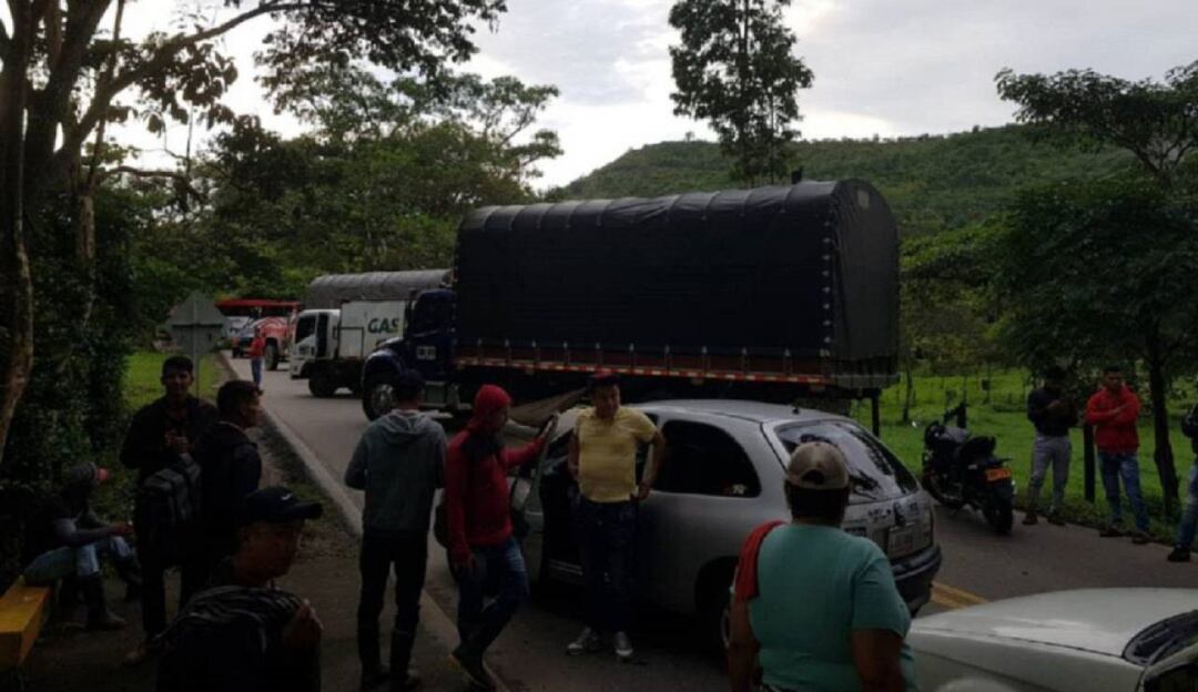 Bloqueo de vías en Norte de Santander