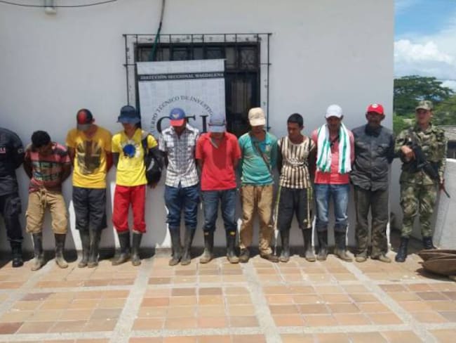 Capturadas 10 personas por minería ilegal en el Magdalena