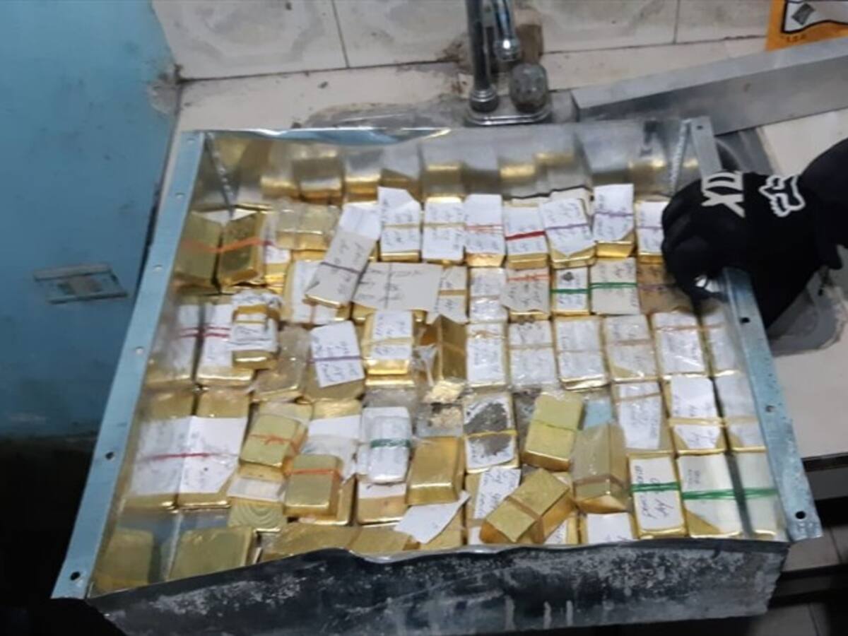En Cali incautan 54 kilos de oro que pertenecería al Clan del Golfo