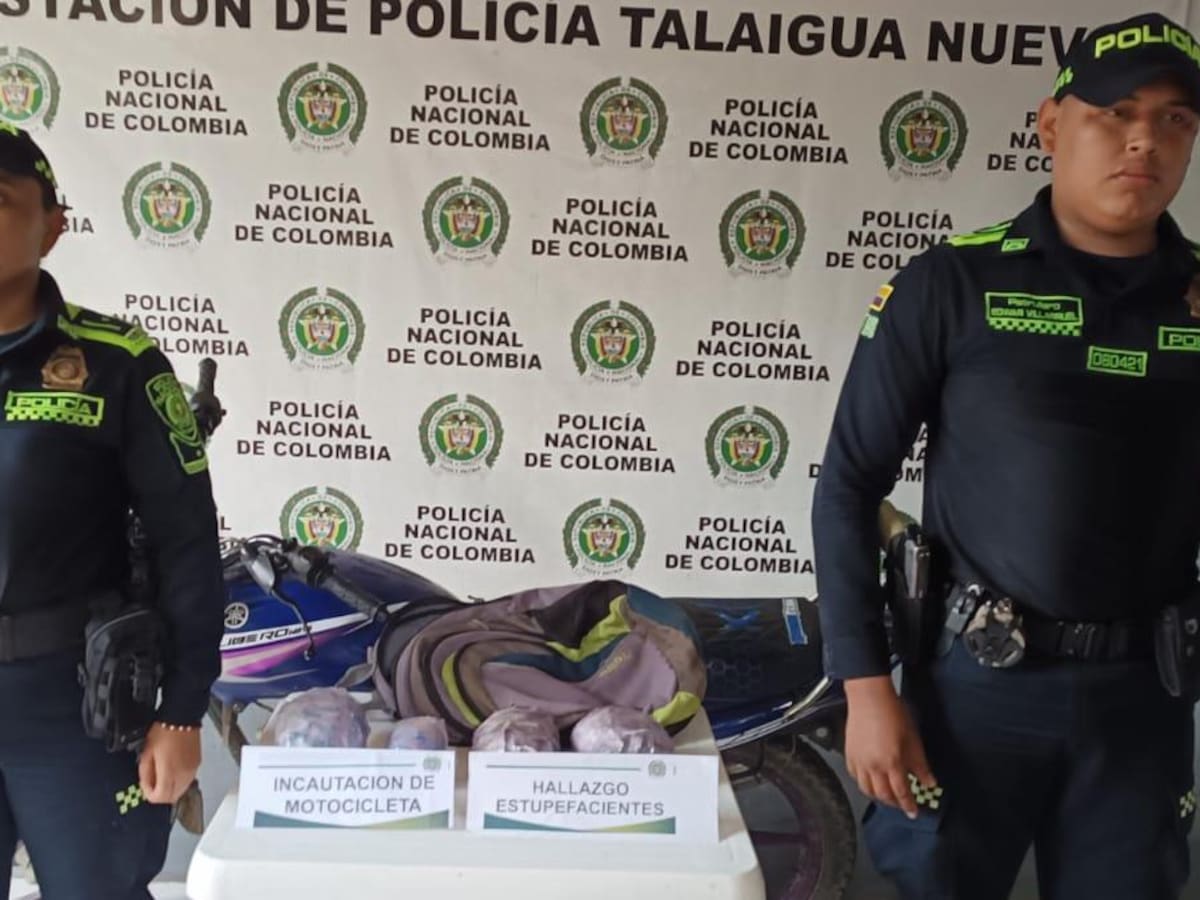 Policía de Bolívar incautó cerca de tres kilos de cocaína en la vía entre Mompox y Talaigua
