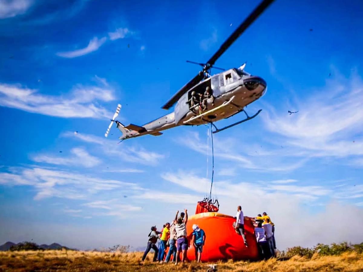 Cuatro municipios del Tolima necesitan apoyo helicoportado para combatir los incendios forestales