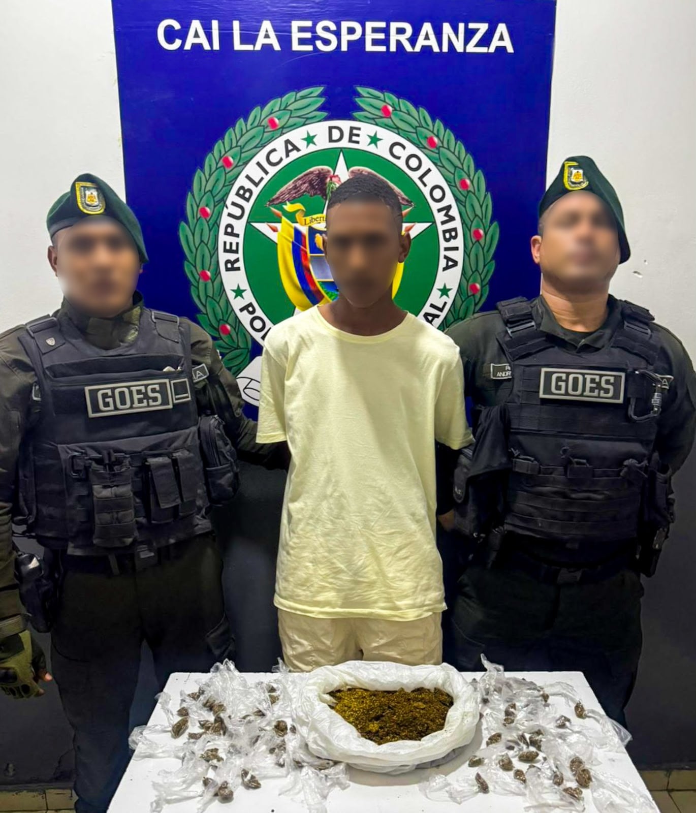 Capturado alias ‘Maicol’. // Policía Metropolitana de Cartagena