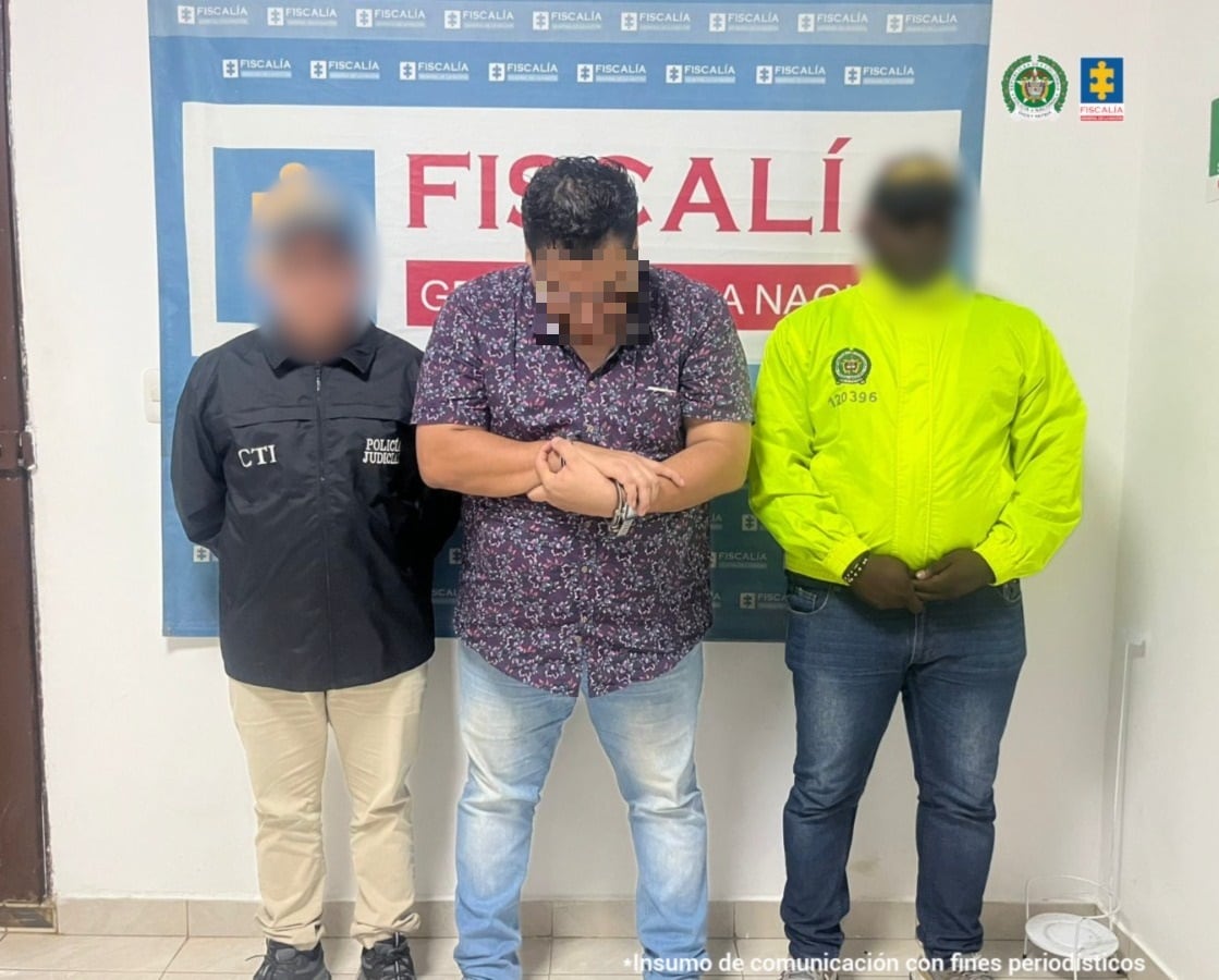 Profesor capturado por presunto abuso sexual de una estudiante menor de edad en Caucasia- foto Fiscalía
